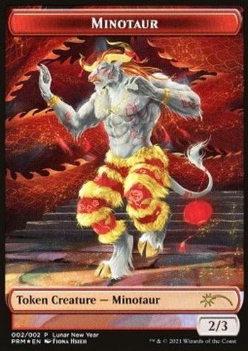 Minotaur Token (Red 2/3)