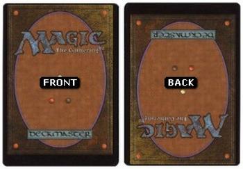 MTG Back/MTG Reversed Back Misprint Round Corner Filler Card