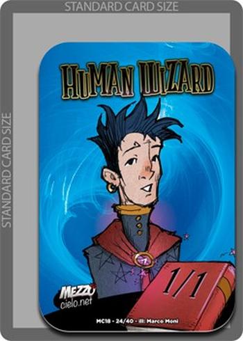 Human Wizard Token (Blue 1/1)