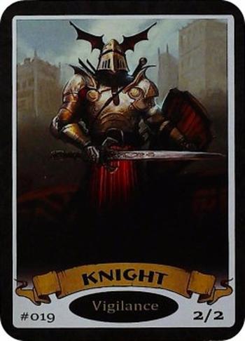 Knight Token (White 2/2 Vigilance)