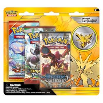 Zapdos Pin 3-Pack Blister