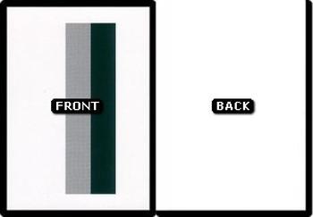 Black Border Stripes/Two Sides Black Border Filler Card