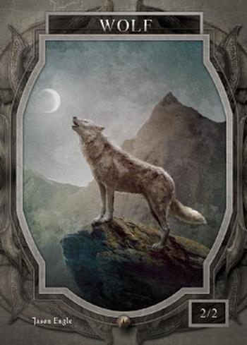 Wolf Token (Green 2/2)