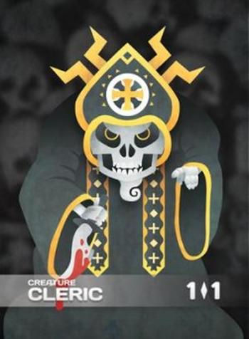 Cleric Token (White and Black 1/1)