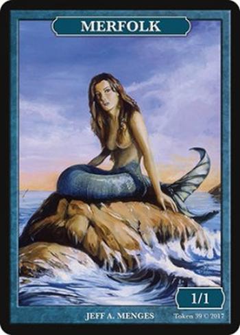 Merfolk Token (Blue 1/1)