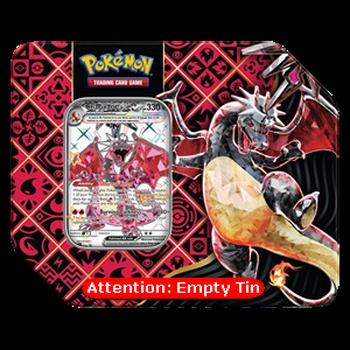 Empty Paldean Fates: Tera Charizard ex Tin (US Version)