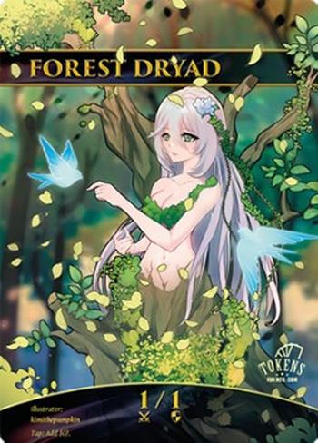 Forest Dryad Token (Green 1/1)