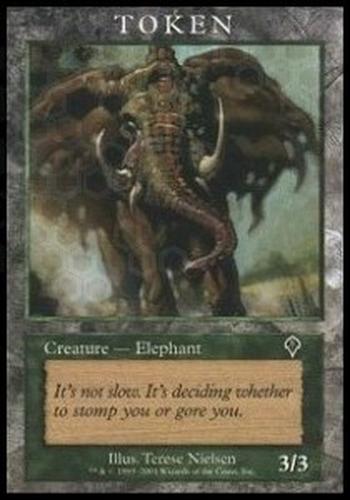 Elephant Token (Green 3/3)