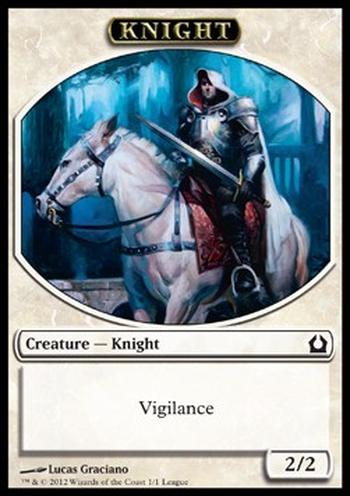 Knight Token (White 2/2 Vigilance)