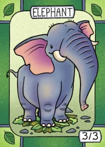 Elephant Token (Green 3/3)