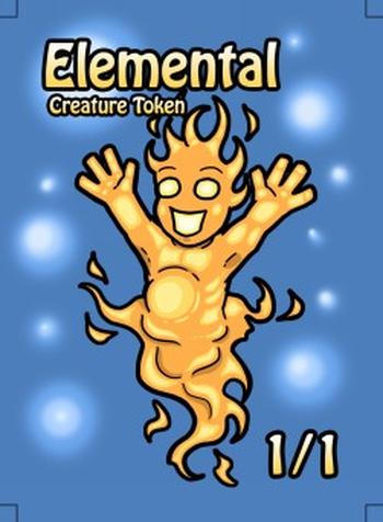 Elemental Token (Red 1/1)