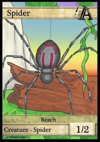 Spider Token (Green 1/2)