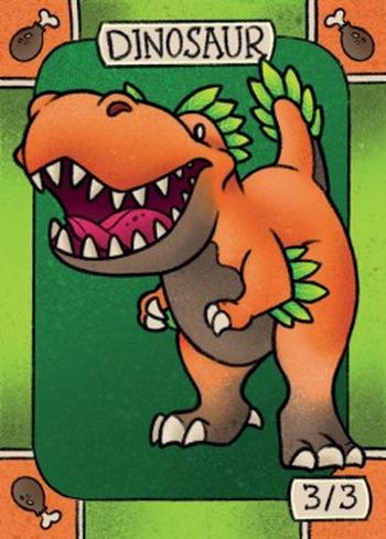 Dinosaur Token (Green 3/3)