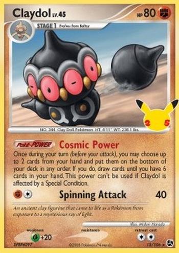 Claydol Lv.45 [Cosmic Power | Spinning Attack]