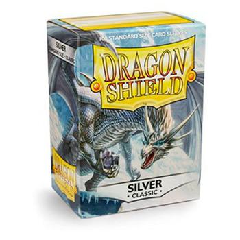 100 Dragon Shield Sleeves - Classic Silver