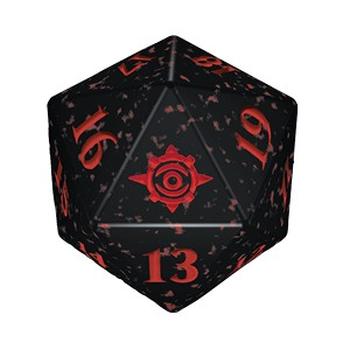 Die D20 Die (Red)