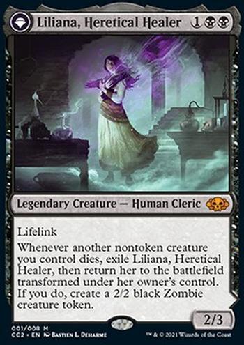 Liliana, Heretical Healer // Liliana, Defiant Necromancer